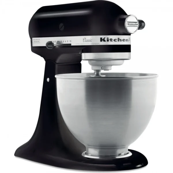 marque pas cher KitchenAid Robot Pâtissier 4,3L – Classic 5K45SS – Noir Réglisse + Accessoire R… 1