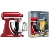 KitchenAid Artisan Robot Pâtissier 4.8 Litres – Crème + Livre De Recettes Pour … shopping pas cher 5