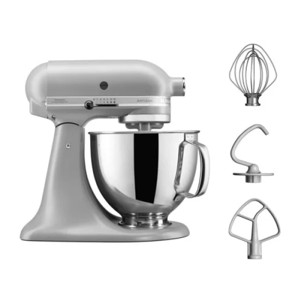 marque pas cher KitchenAid 5KSM125EFG Robot Multifonction 4.8L 300W Acier Inoxydable Gris 1