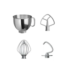 marque pas cher KitchenAid 5KSM125EFG Robot Multifonction 4.8L 300W Acier Inoxydable Gris 9