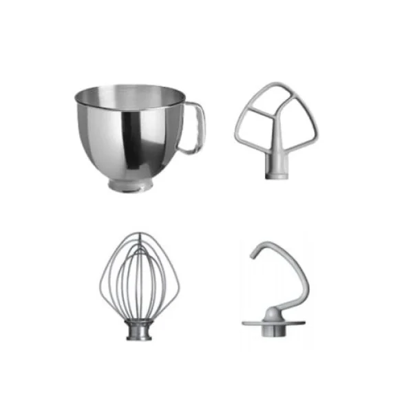 marque pas cher KitchenAid 5KSM125EFG Robot Multifonction 4.8L 300W Acier Inoxydable Gris 4