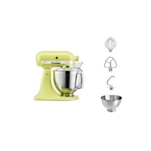 KitchenAid 5KSM185PSEKG Robot Pâtissier 300W 4.8L 240V 220RPM Acier Inoxydable M… soldes de Noël 7
