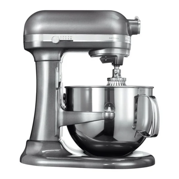 KitchenAid Robot Pâtissier Argent Platine 500W 6,9L 5KSM7580XEMS soldes pas cher 1