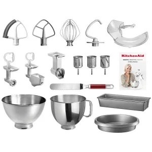 pas cher en vente KitchenAid KSM 175 Nadia Damaso`s Set Rouge – Robot De Cuisine 7