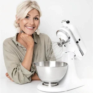 pas cher en vente KitchenAid KSM 175 Nadia Damaso`s Set Rouge – Robot De Cuisine 9