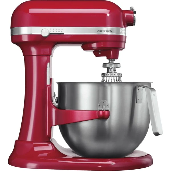 KitchenAid Robot Multifonction De 6,9L Avec Bol Relevable 500W Rouge Empire Argen… soldes 1