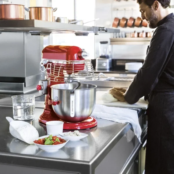 KitchenAid Robot Multifonction Professionnel De 6,9L Avec Bol Relevable 325W Roug… Nouvelle Collection 1