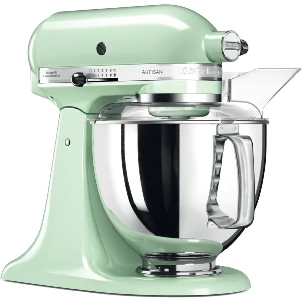 soldes de Noël KitchenAid Robot Multifonction De 4,8L 300W Macaron Pistache Argent 1