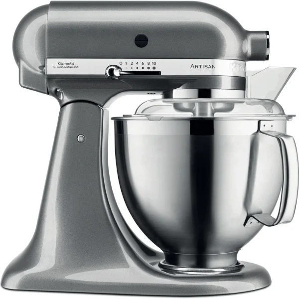 KitchenAid Robot Multifonction à Tête Inclinable De 4,8L 300W Gris étain Argen… Distributeur Officiel 1