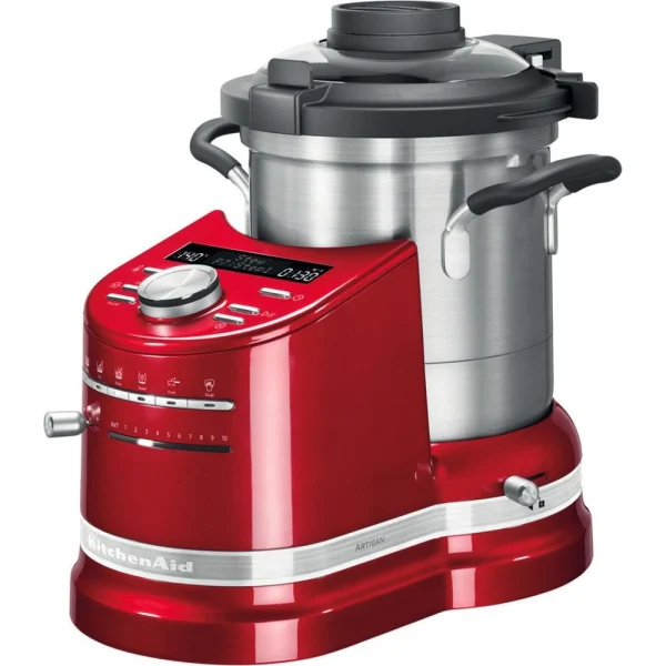 Satisfait ou Remboursé KitchenAid Robot Cuiseur Tout En Un De 4,5L 1500W Rouge Empire Argent 1