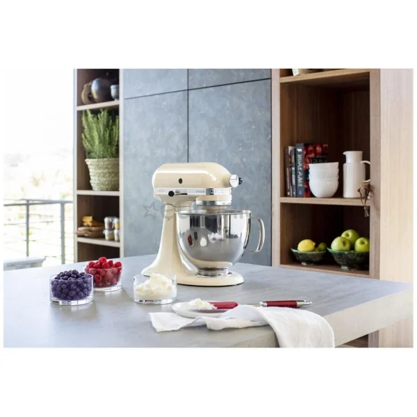 Neuve avec étiquette KitchenAid Artisan Robot Pâtissier 4.8 Litres – Crème + Livre De Recette 6