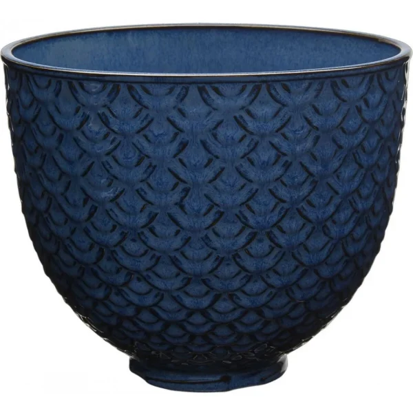 KitchenAid Bol En Céramique 4,7L Dentelle Sirène Bleu grossiste en ligne 1