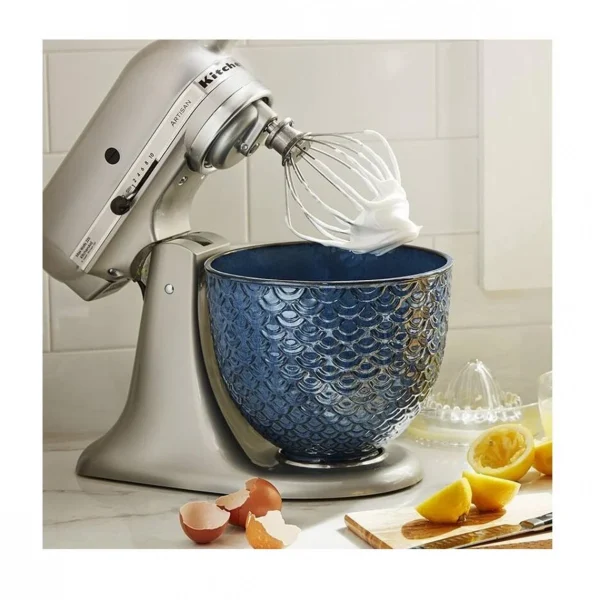 KitchenAid Bol En Céramique 4,7L Dentelle Sirène Bleu grossiste en ligne 3