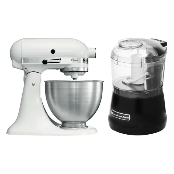 de garantie authentique KitchenAid Robot Pâtissier à Tête Inclinable 4.3 Litres – Blanc + Hachoir Kitc… 1
