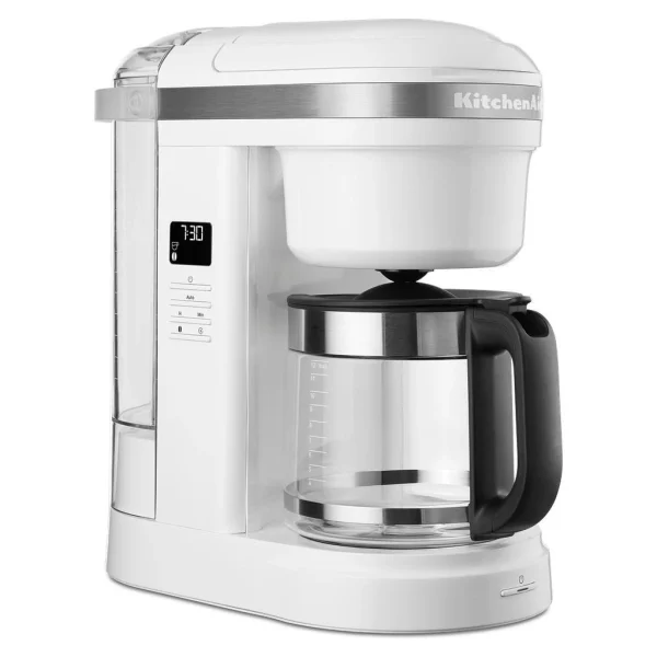 Promotio de vente KitchenAid 5KCM1208EWH Machine à Café, Verre, Blanc 1