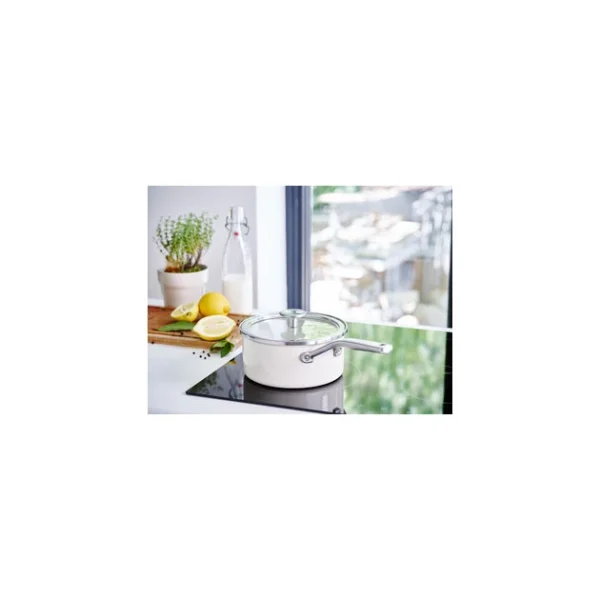 Casserole Émaillée 20cm Crème KitchenAid garantis authentique 3