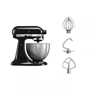 grande qualité KitchenAid Classic 5K45SSEOB Robot Pâtissier – Noir 9
