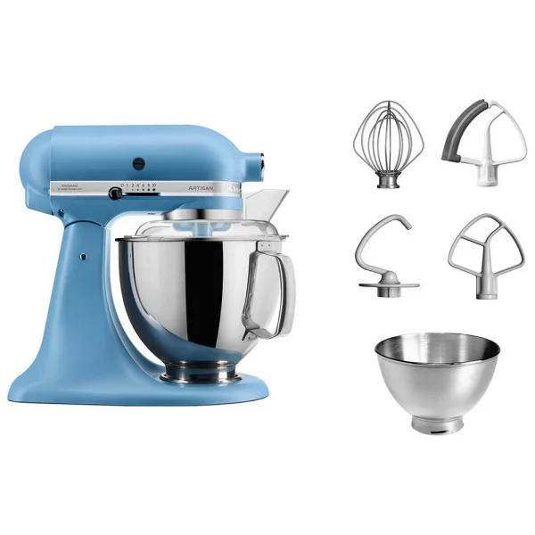 KitchenAid Robot Culinaire Artisan 4,8 L Vintage Bleu bas prix 1