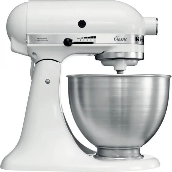 Kitchenaid Classic Robot Pâtissier 4.3 Litres – Blanc Mat site officiel 1