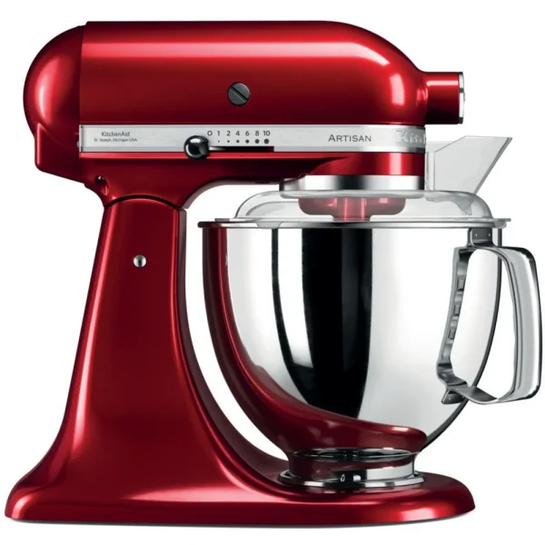 vente pas cher en ligne Kitchenaid 5KSM175PSECA Robot Patissier Artisan, 300 W, Rot 1