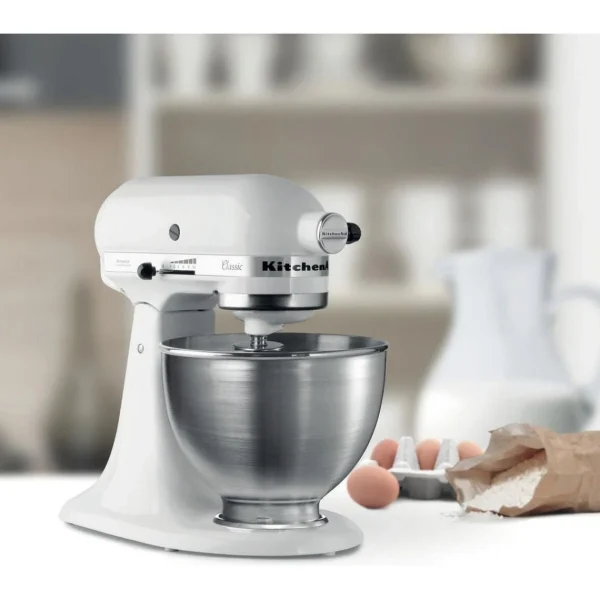 site en ligne KitchenAid Robot Pâtissier à Tête Inclinable 4.3 Litres – Blanc 8
