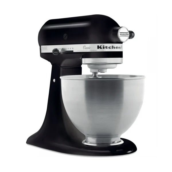 marque pas cher KitchenAid Robot Pâtissier 4,3L – Classic 5K45SS – Noir Réglisse + Accessoire R… 3